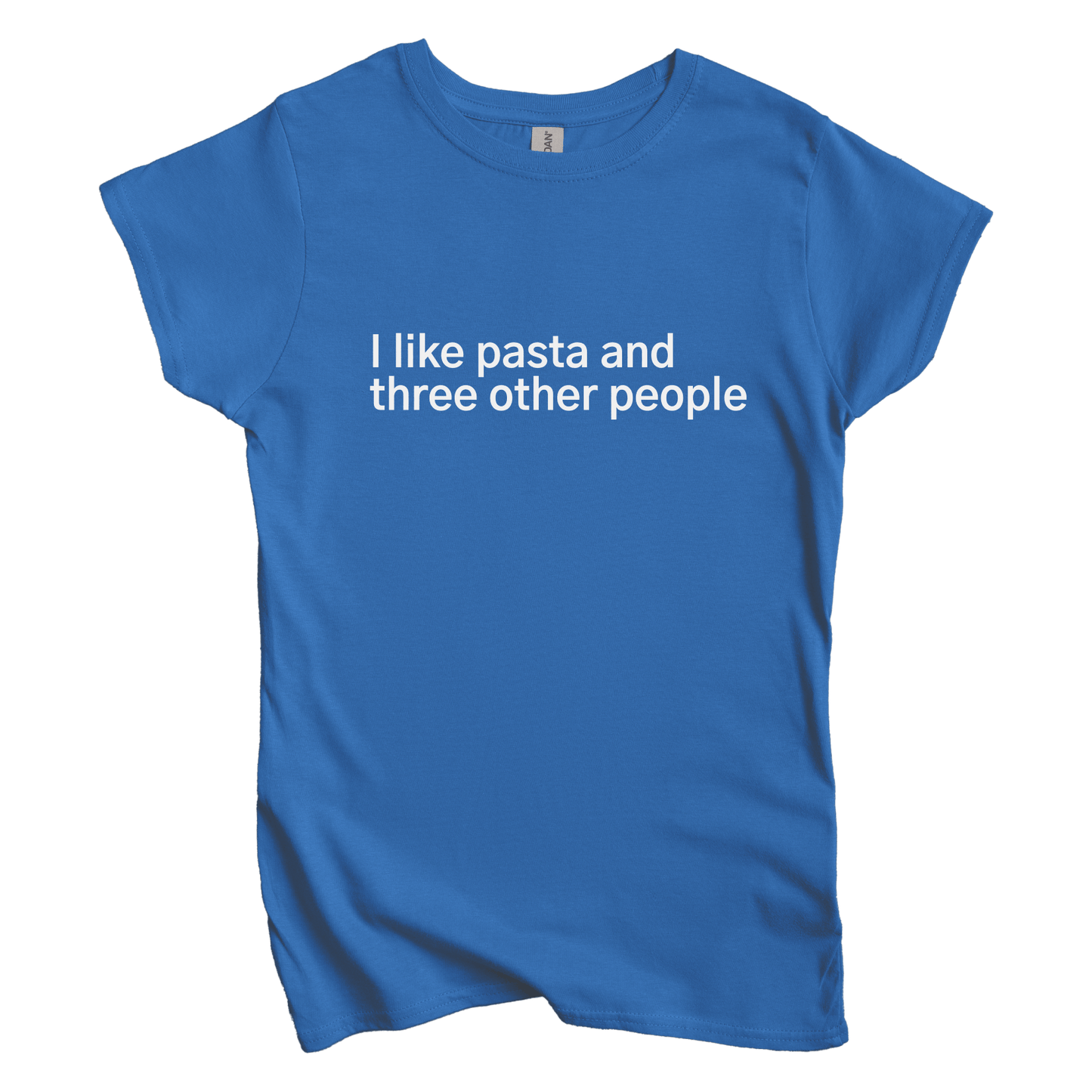 T-Shirt S / Royal I like pasta and three other people Women's Tee