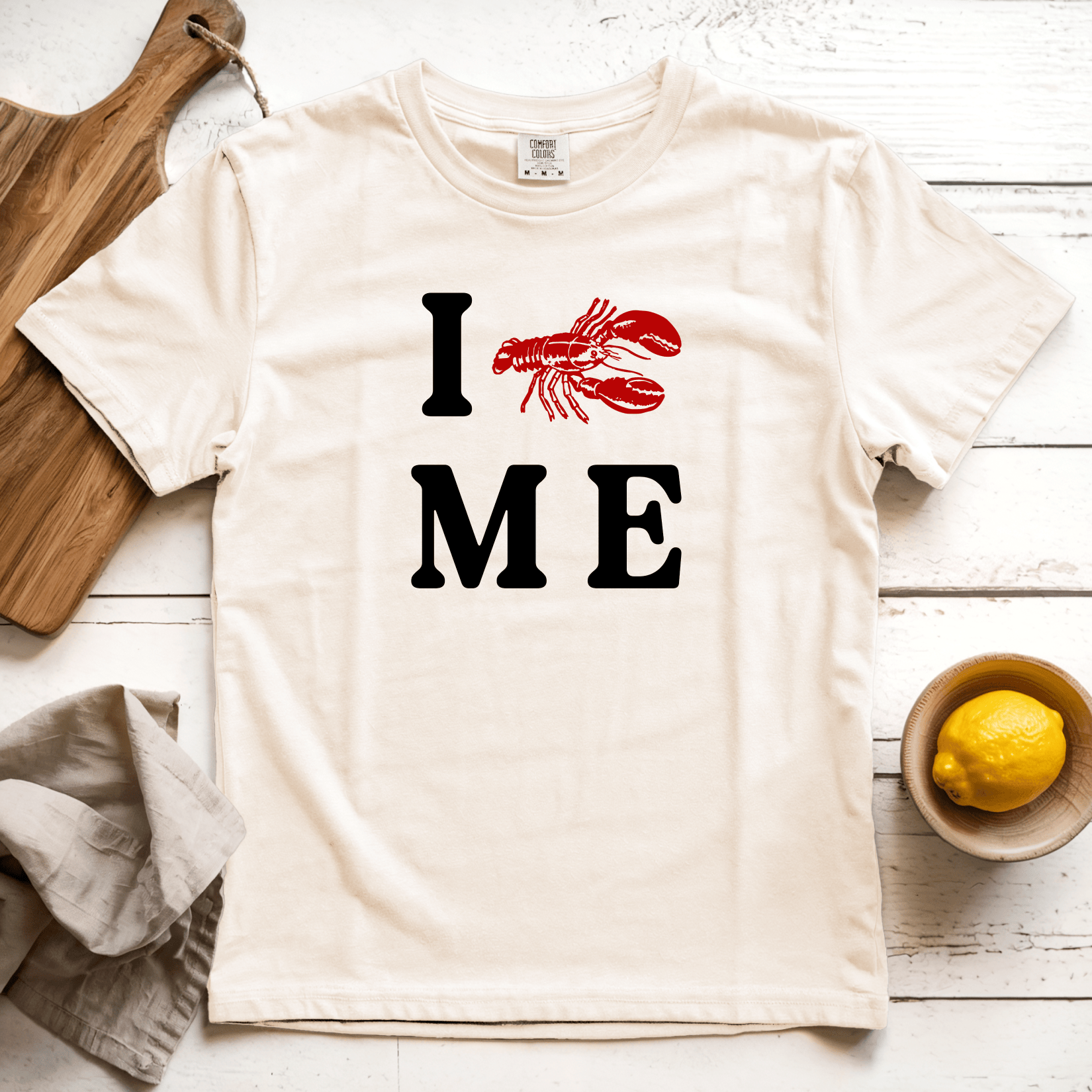 T-Shirt Ivory / S I Lobster ME_Longoland