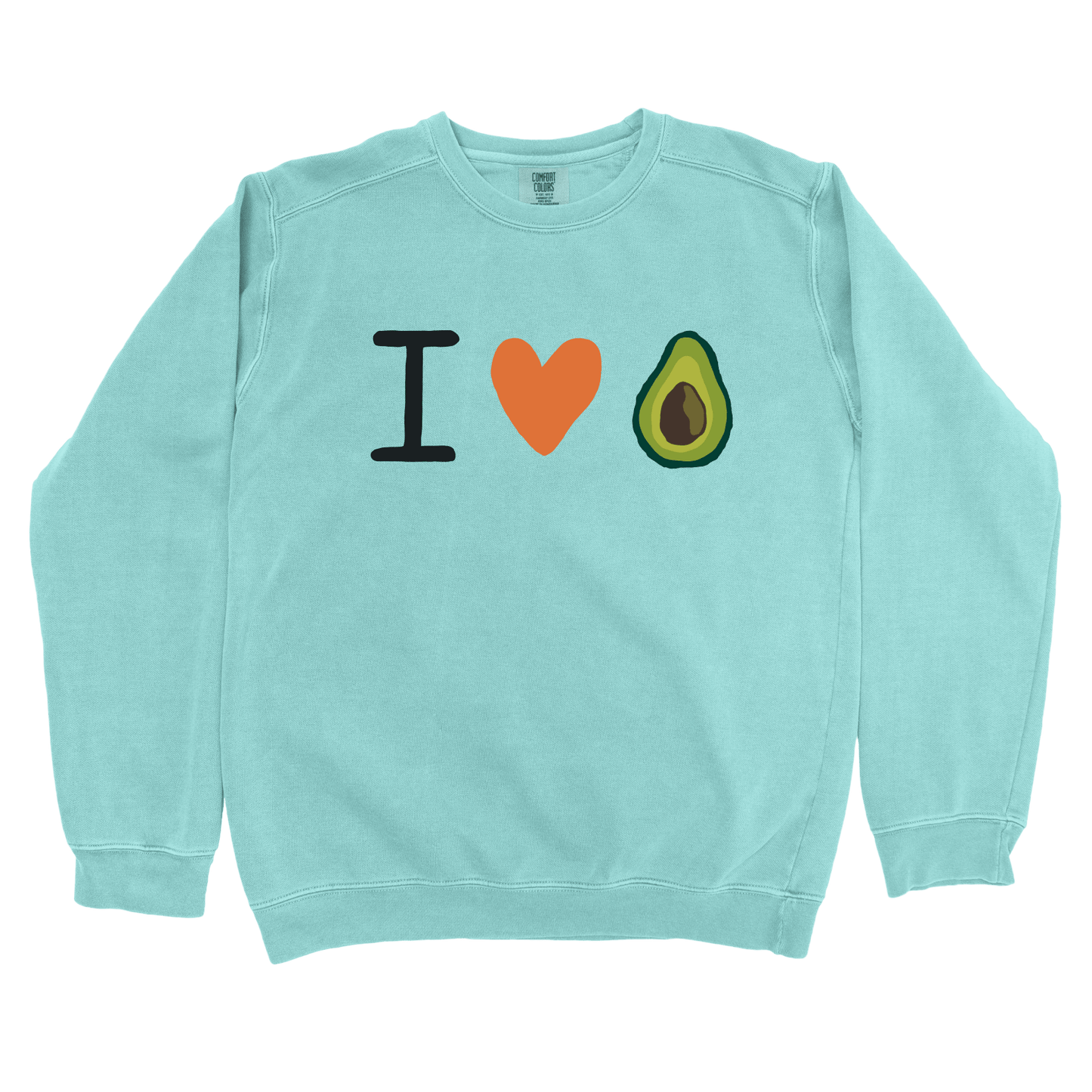 Sweatshirt Chalky Mint / S I Love Avocado Sweatshirt