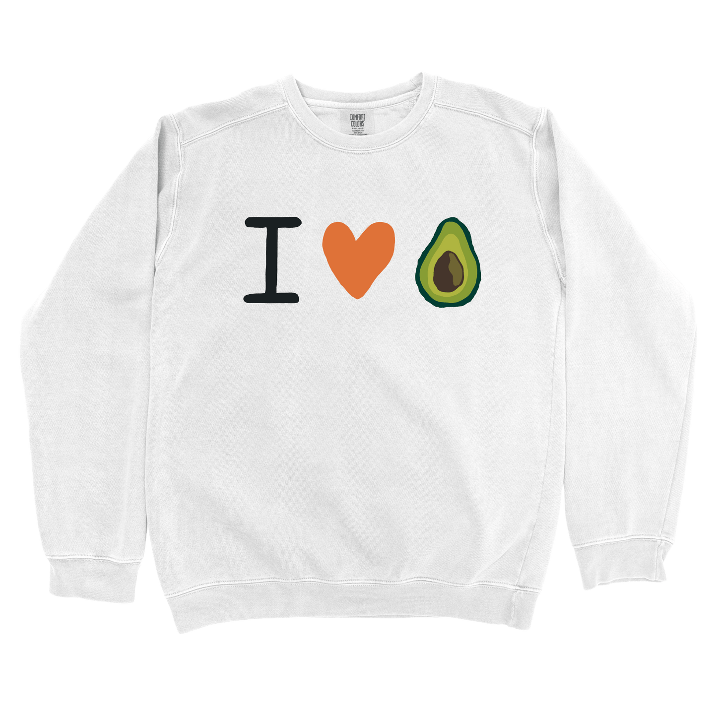 Sweatshirt White / S I Love Avocado Sweatshirt