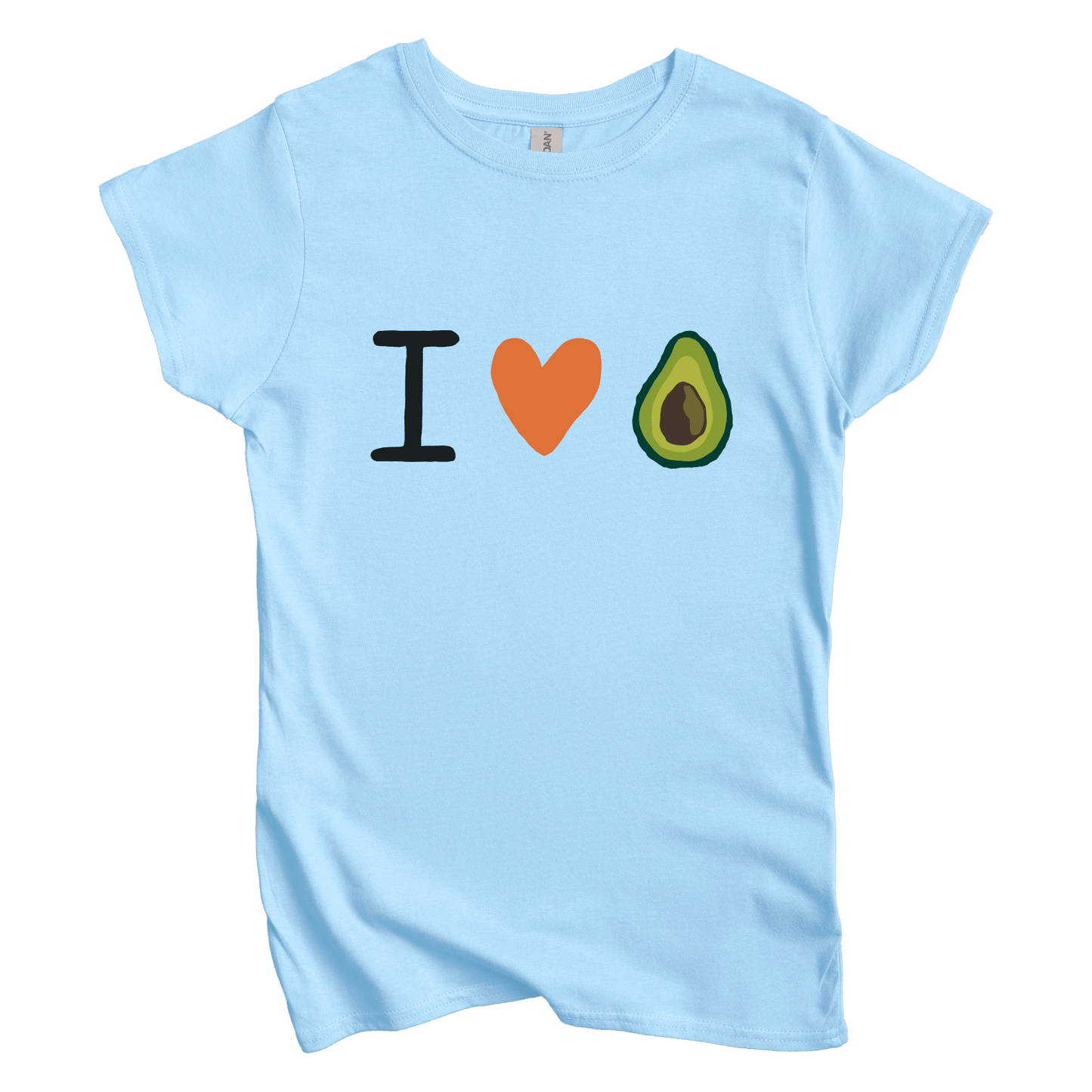 T-Shirt S / Light Blue I Love Avocado Women's Tee