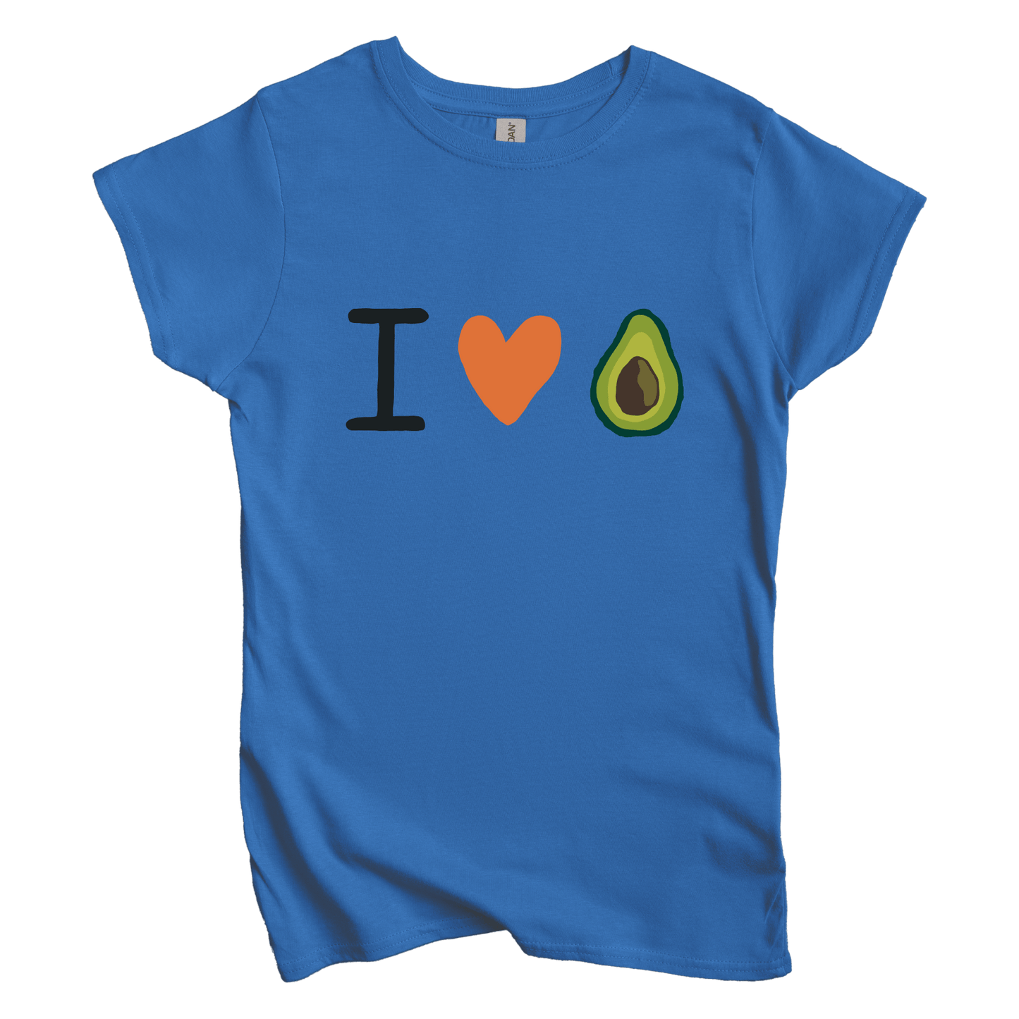 T-Shirt S / Royal I Love Avocado Women's Tee
