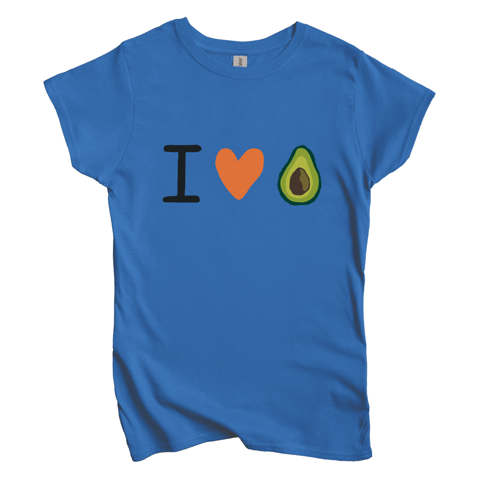 T-Shirt S / Royal I Love Avocado Women's Tee