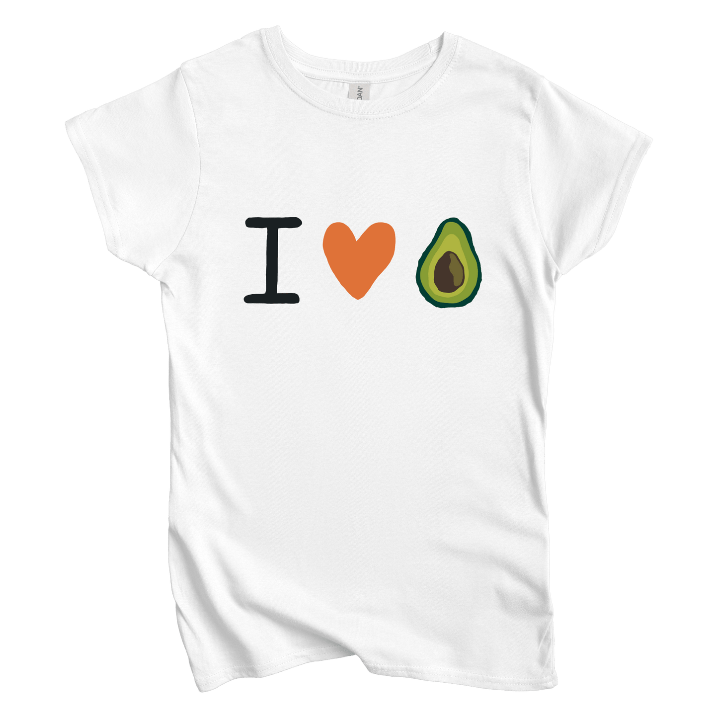 T-Shirt S / White I Love Avocado Women's Tee