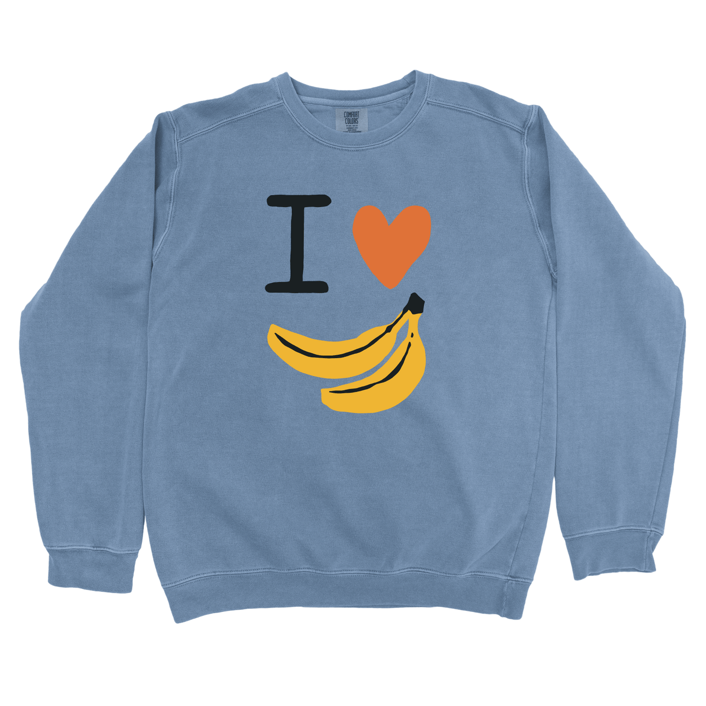 Sweatshirt Blue Jean / S I Love Bananas Sweatshirt
