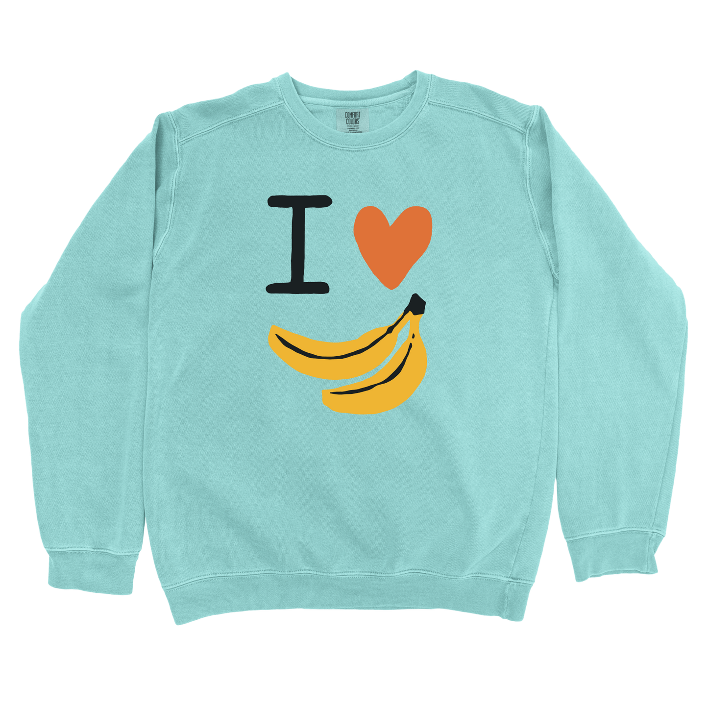 Sweatshirt Chalky Mint / S I Love Bananas Sweatshirt