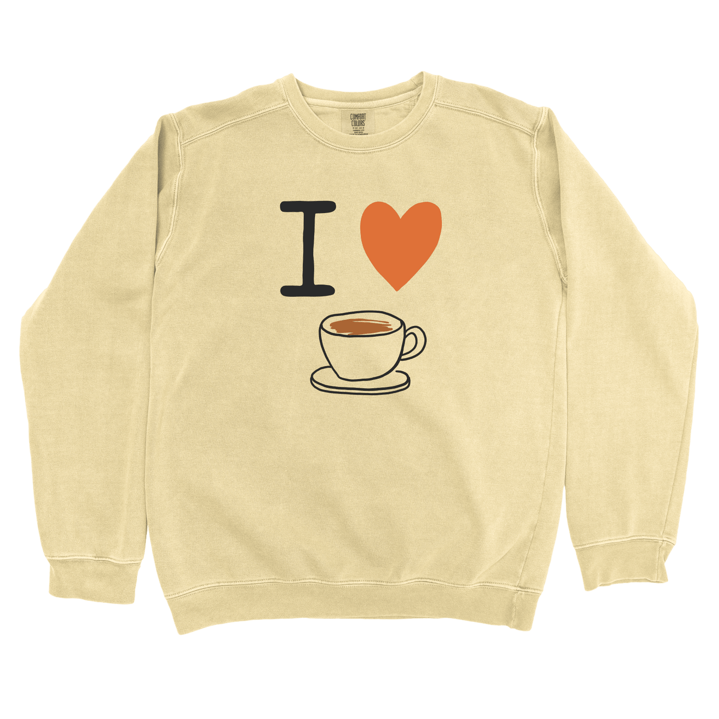 Sweatshirt Butter / S I Love Coffee Sweatshirt
