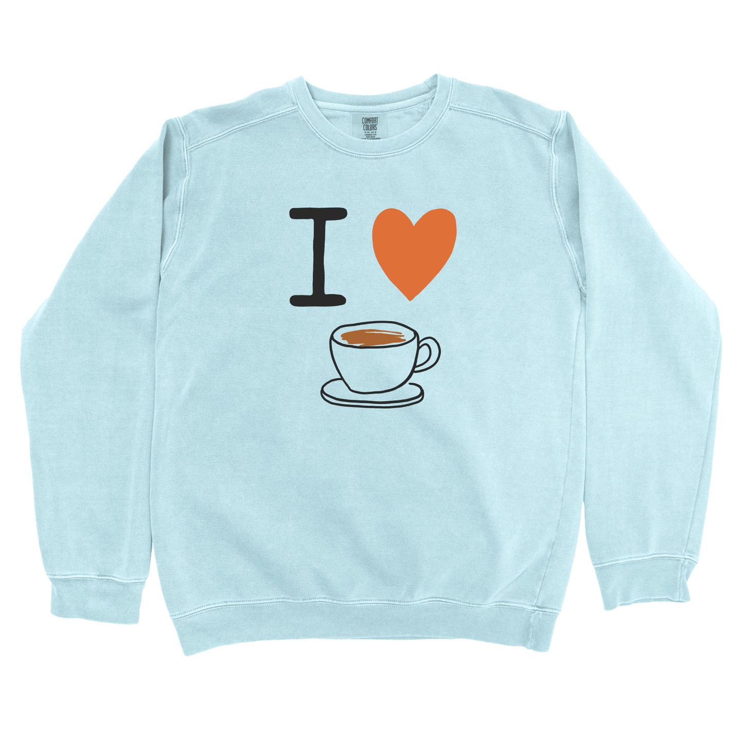 Sweatshirt Chambray / S I Love Coffee Sweatshirt