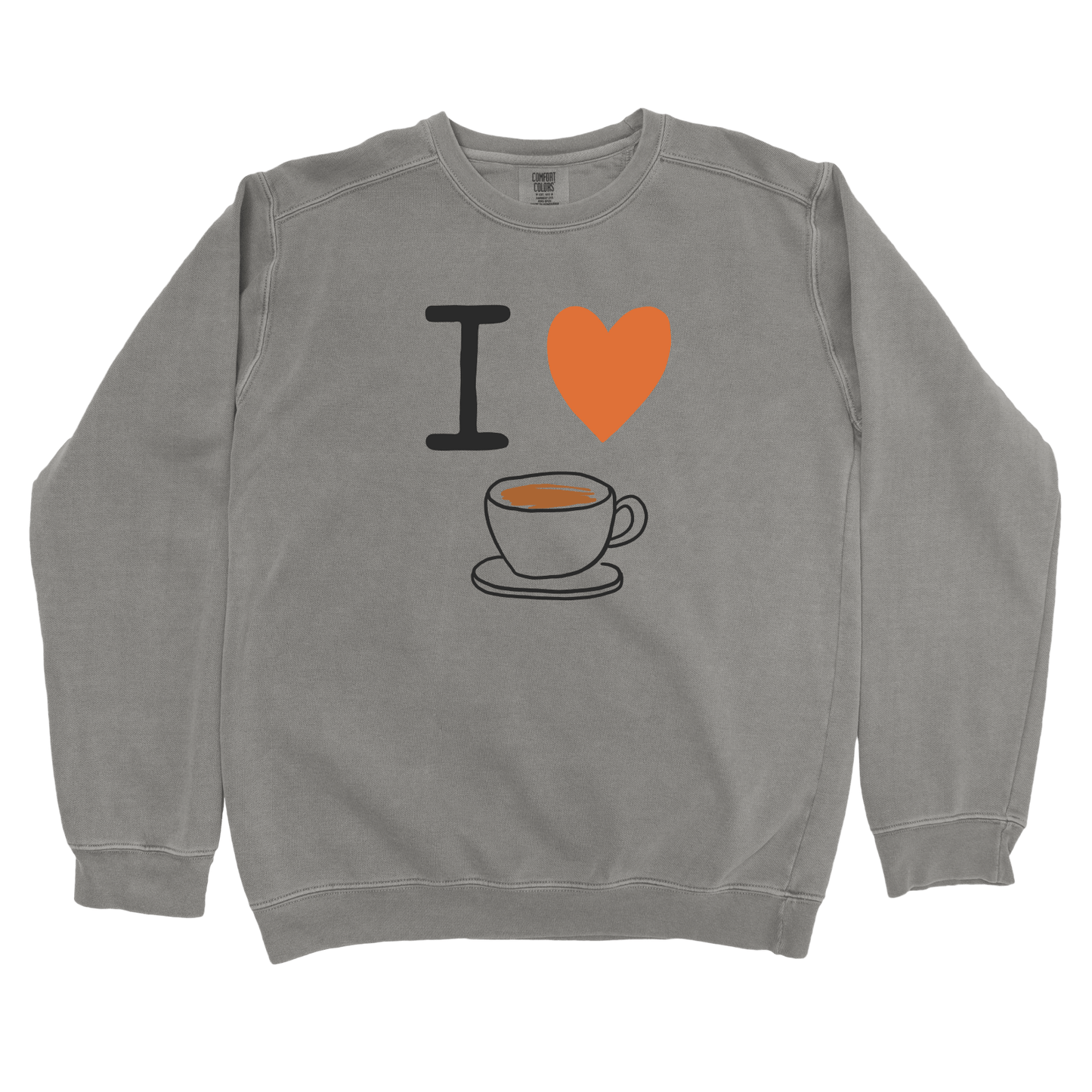 Sweatshirt Grey / S I Love Coffee Sweatshirt