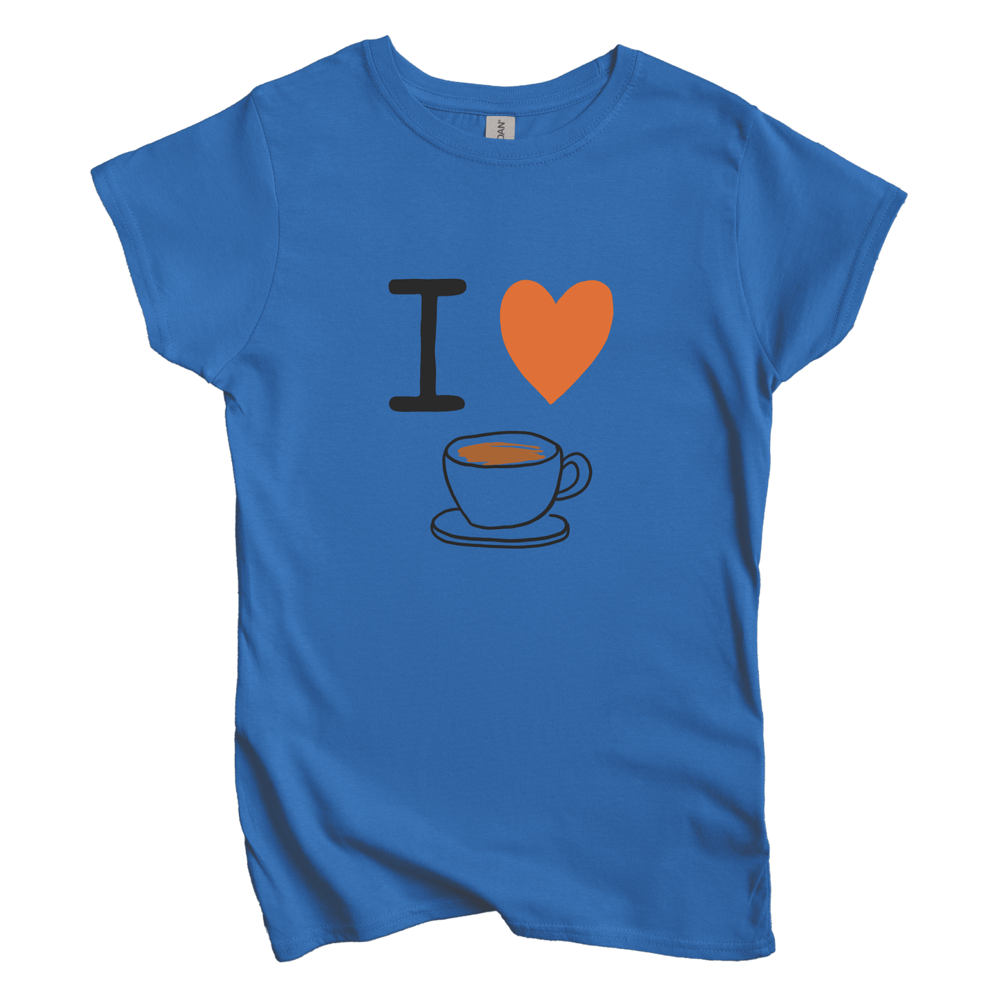 T-Shirt S / Royal I Love Coffee Women's Tee