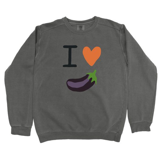 Sweatshirt I Love Eggplant Sweatshirt