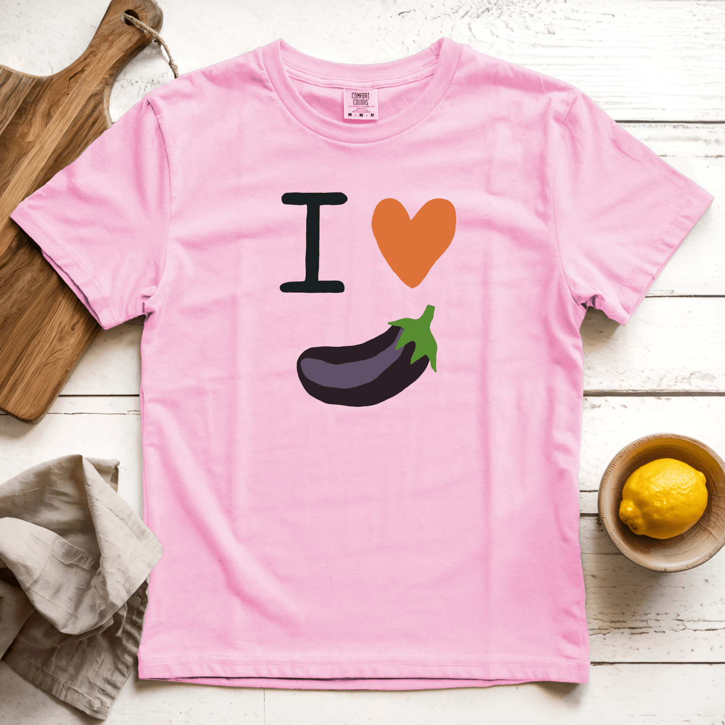 T-Shirt Blossom / S I Love Eggplant