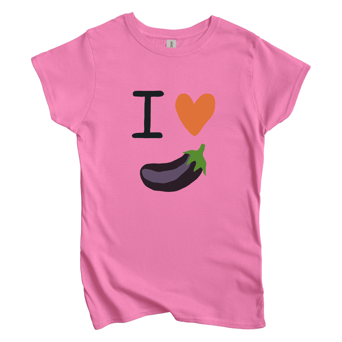 T-Shirt I Love Eggplant Women's Tee