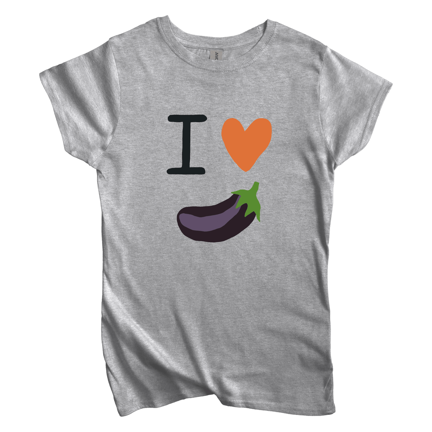 T-Shirt I Love Eggplant Women's Tee