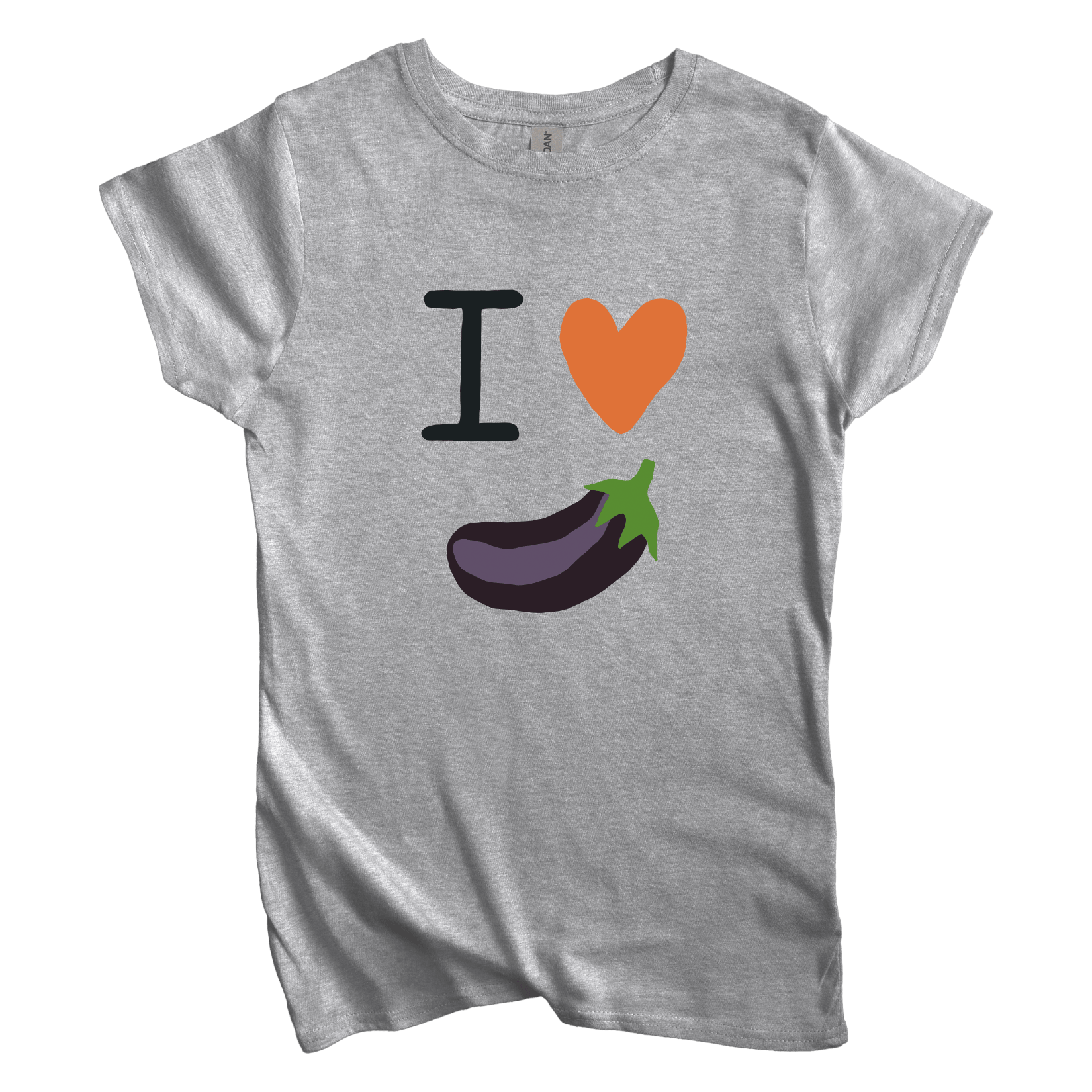 T-Shirt I Love Eggplant Women's Tee