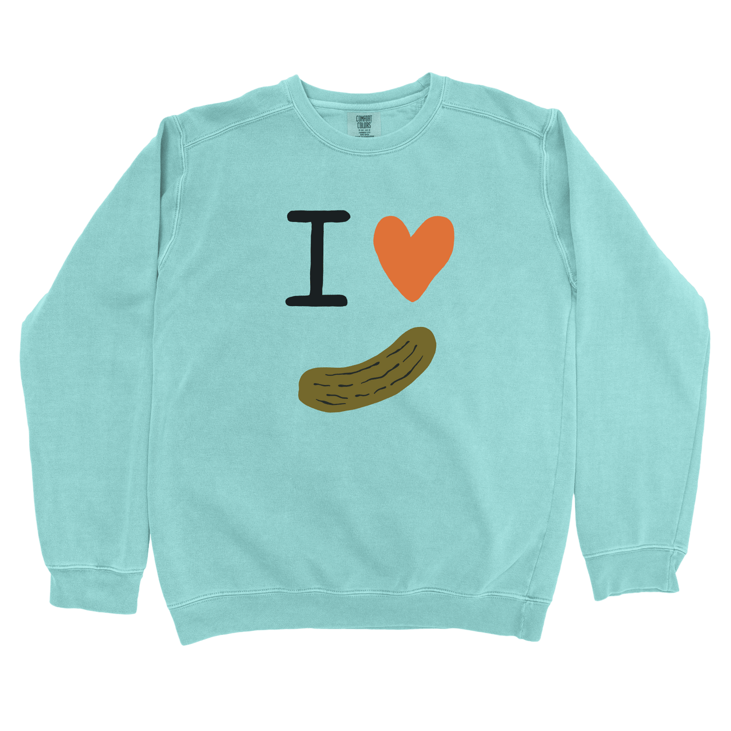 Sweatshirt Chalky Mint / S I Love Pickles Sweatshirt