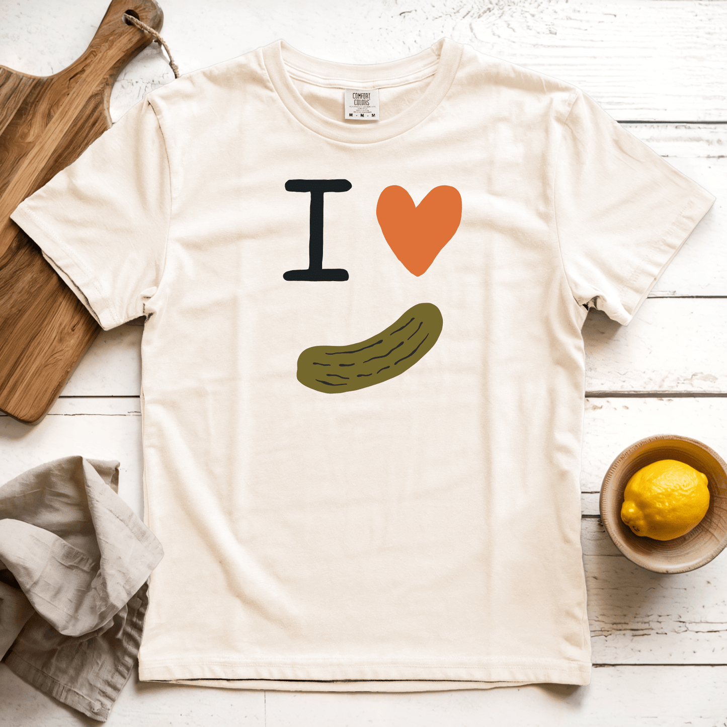T-Shirt Ivory / S I Love Pickles