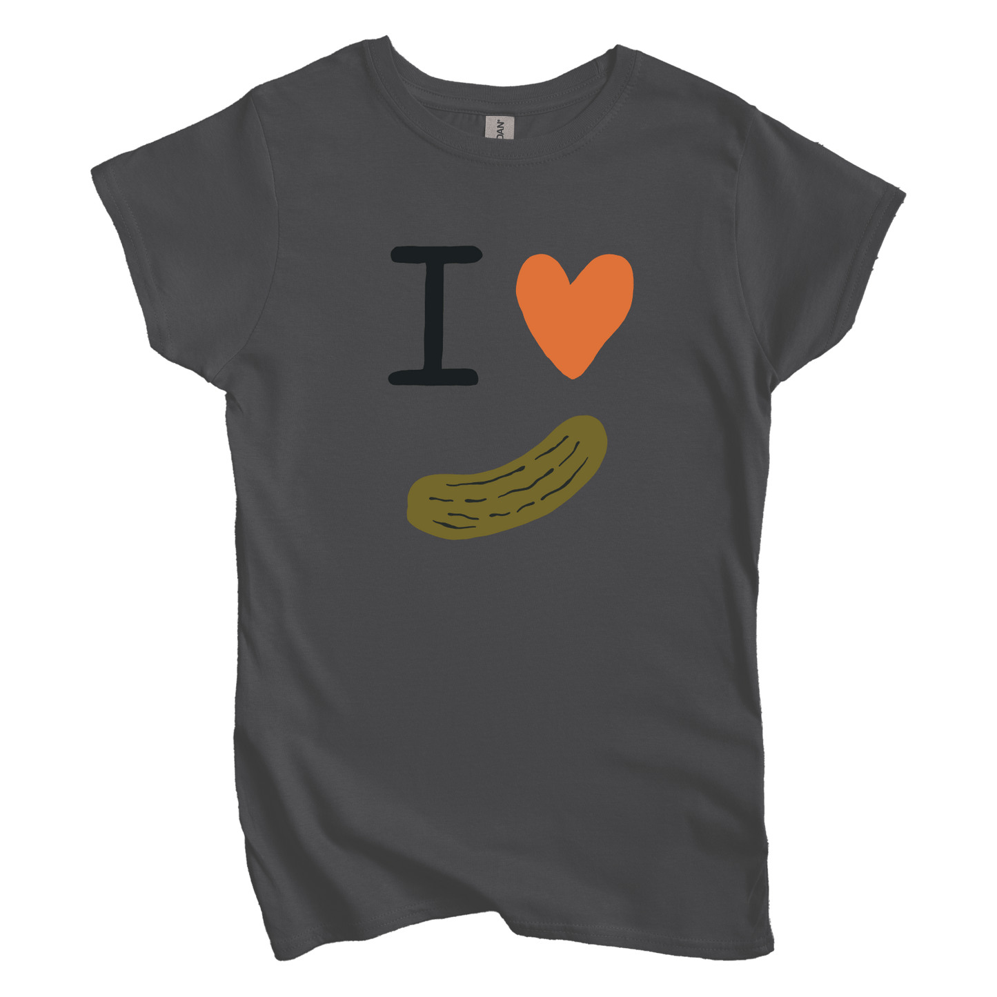 T-Shirt M / Charcoal I Love Pickles Women's Tee