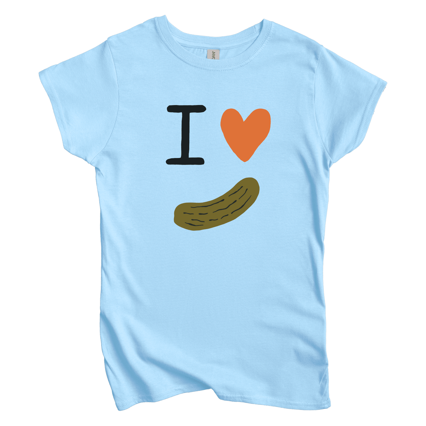 T-Shirt S / Light Blue I Love Pickles Women's Tee