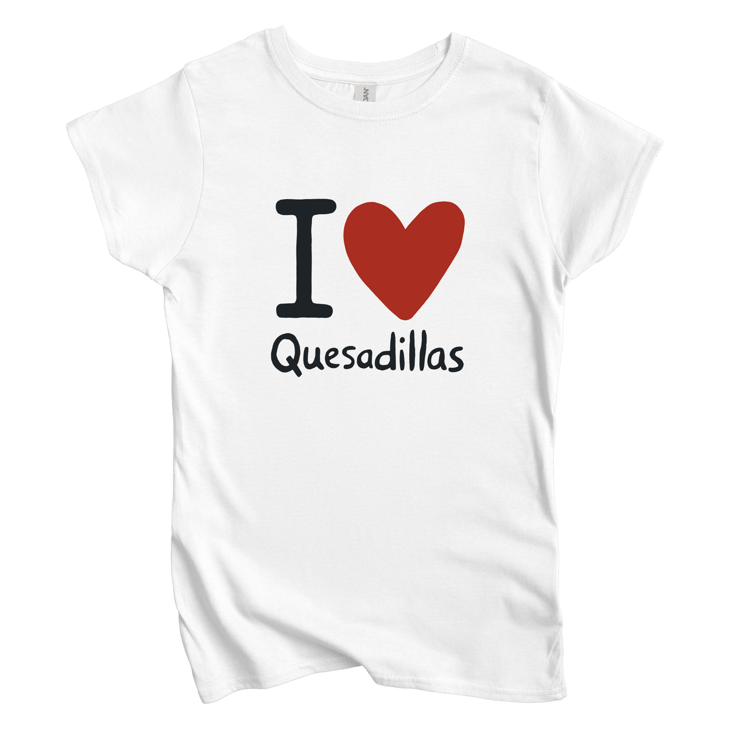T-Shirt S / White I Love Quesadillas Women's Tee