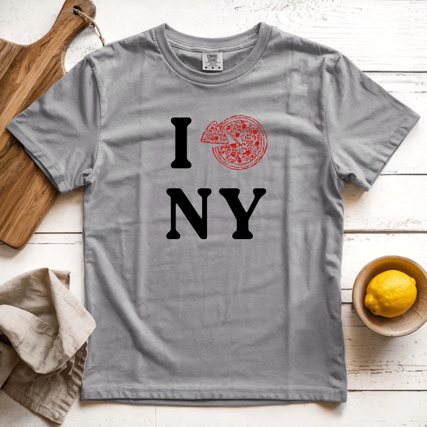 T-Shirt Grey / S I Pizza NY-Longoland