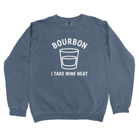 Sweatshirt Denim / S I Take mine Neat Sweatshirt