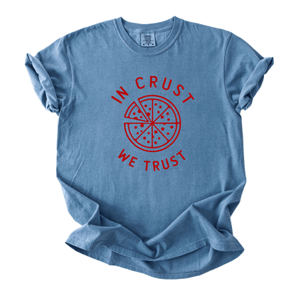 T-Shirt Blue Jean / S In Crust we Trust