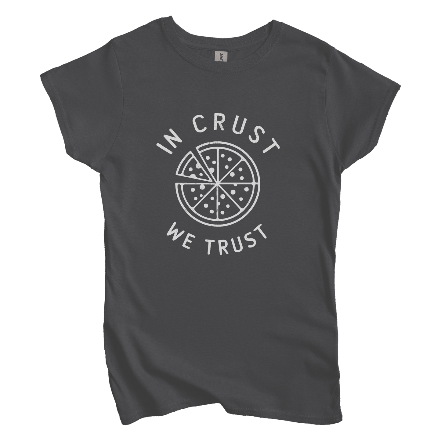 T-Shirt M / Charcoal In Crust We Trust Women's Tee