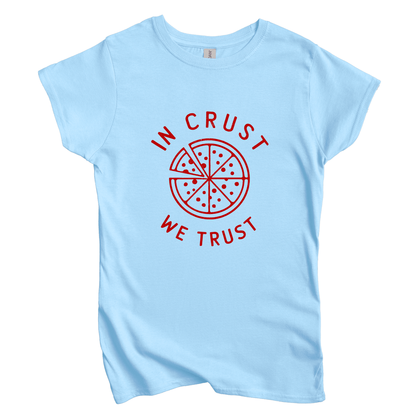 T-Shirt S / Light Blue In Crust We Trust Women's Tee