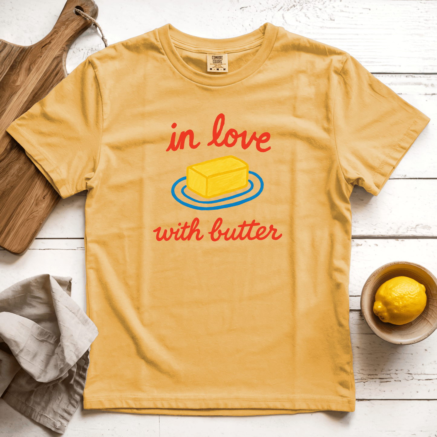 T-Shirt Mustard / S In Love with Butter