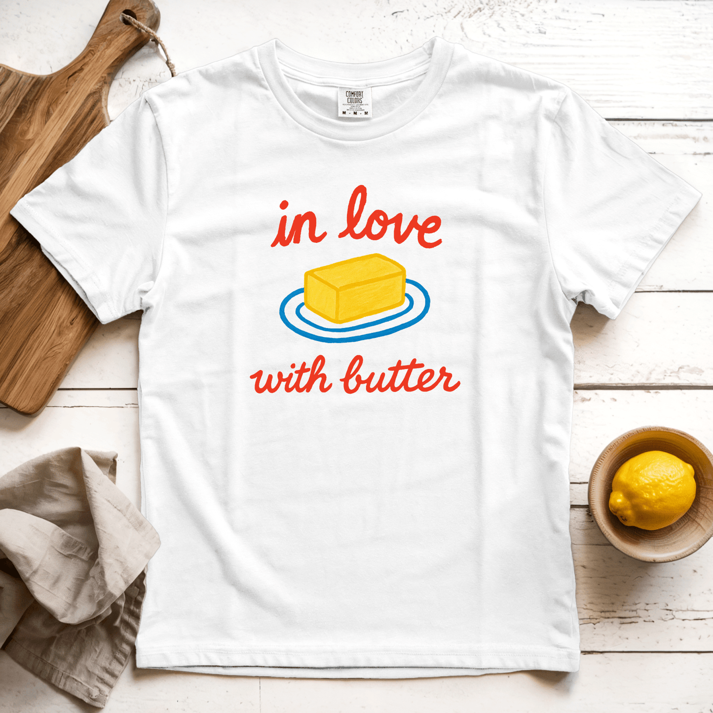 T-Shirt White / S In Love with Butter