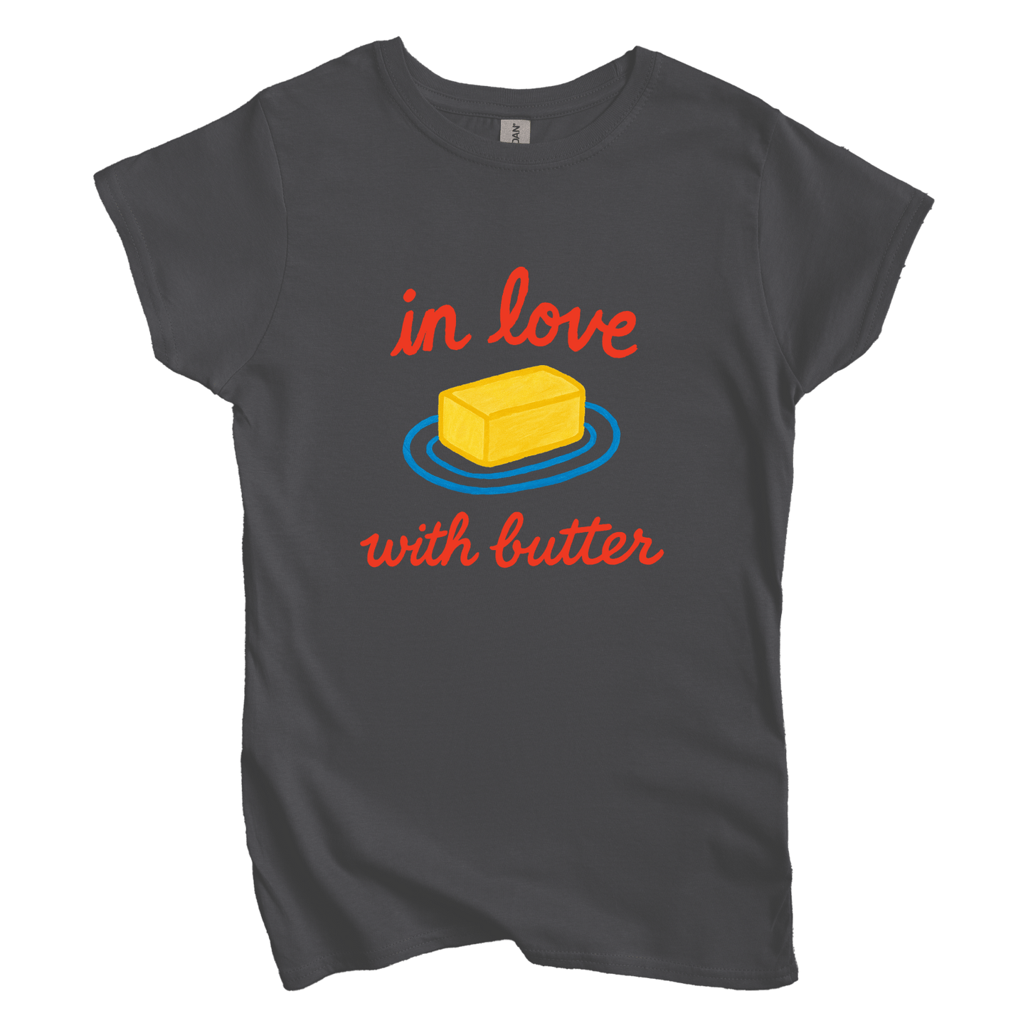 T-Shirt M / Charcoal In Love with Butter Women's Tee
