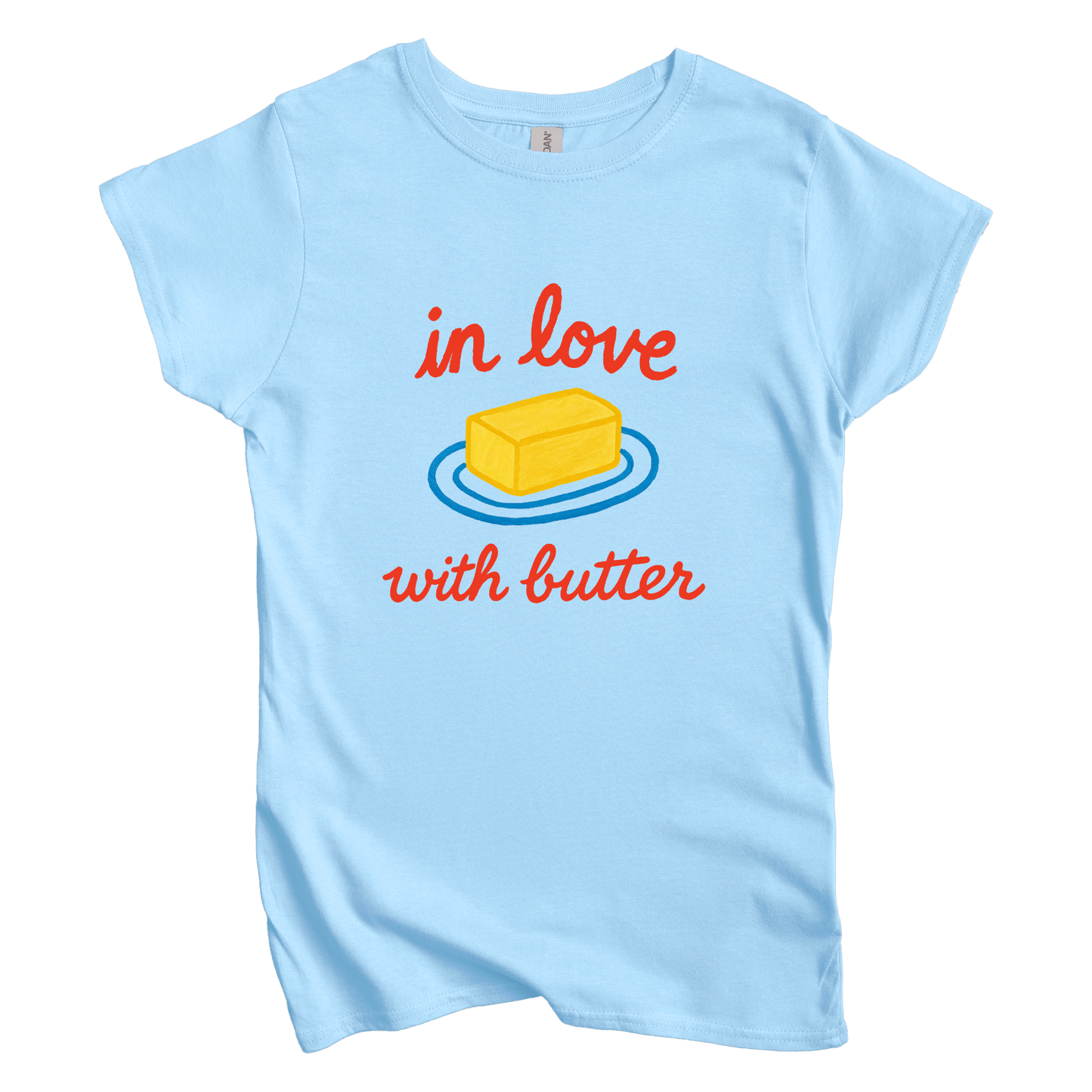 T-Shirt S / Light Blue In Love with Butter Women's Tee