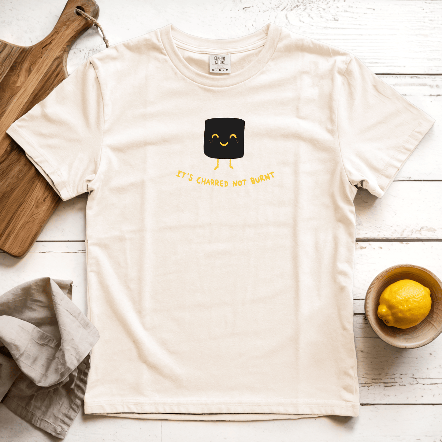 T-Shirts Ivory / S It's Charred not Burnt