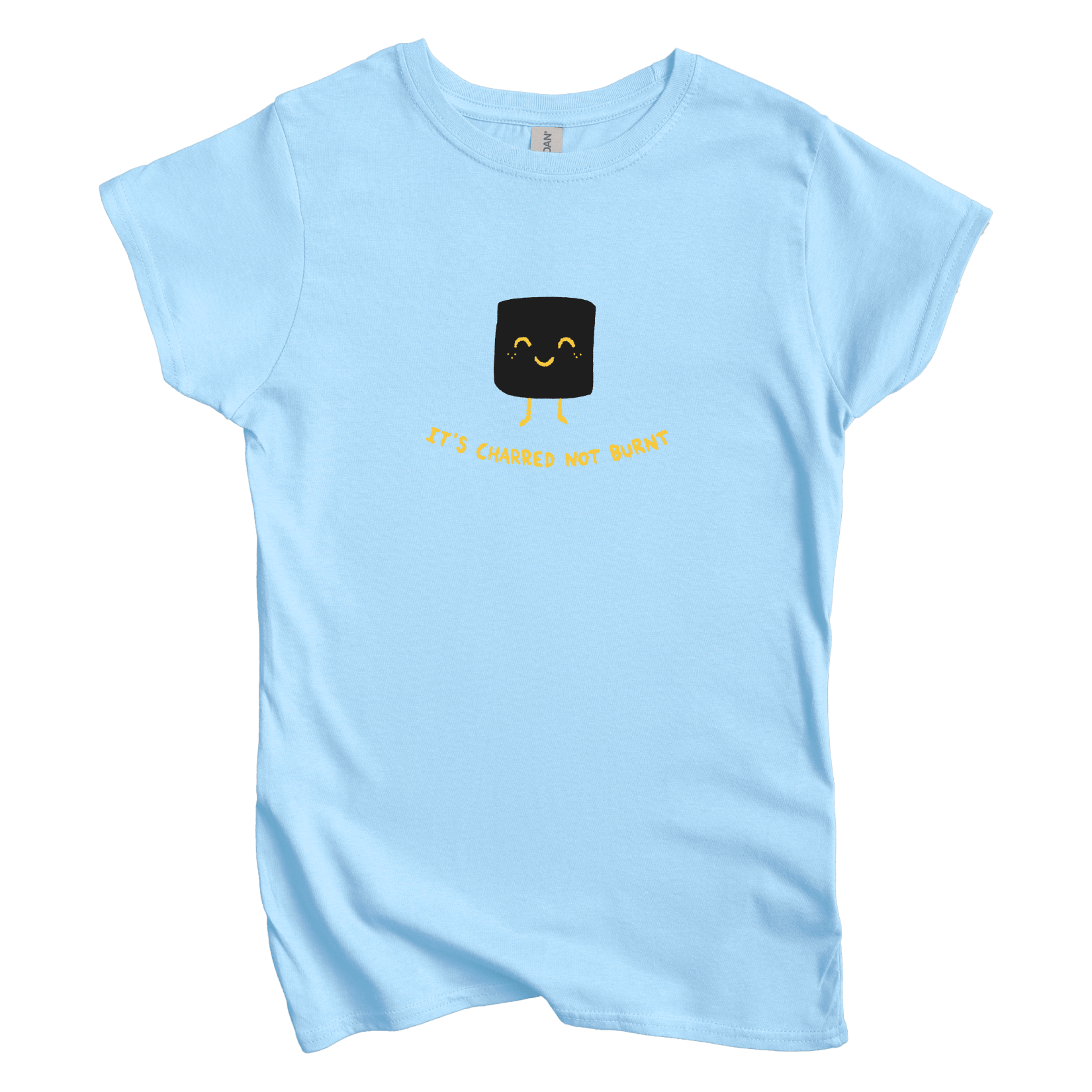 T-Shirts S / Light Blue It's Charred not Burnt Women's Tee