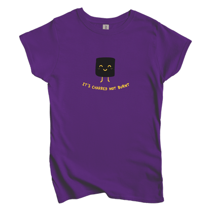 T-Shirts S / Purple It's Charred not Burnt Women's Tee