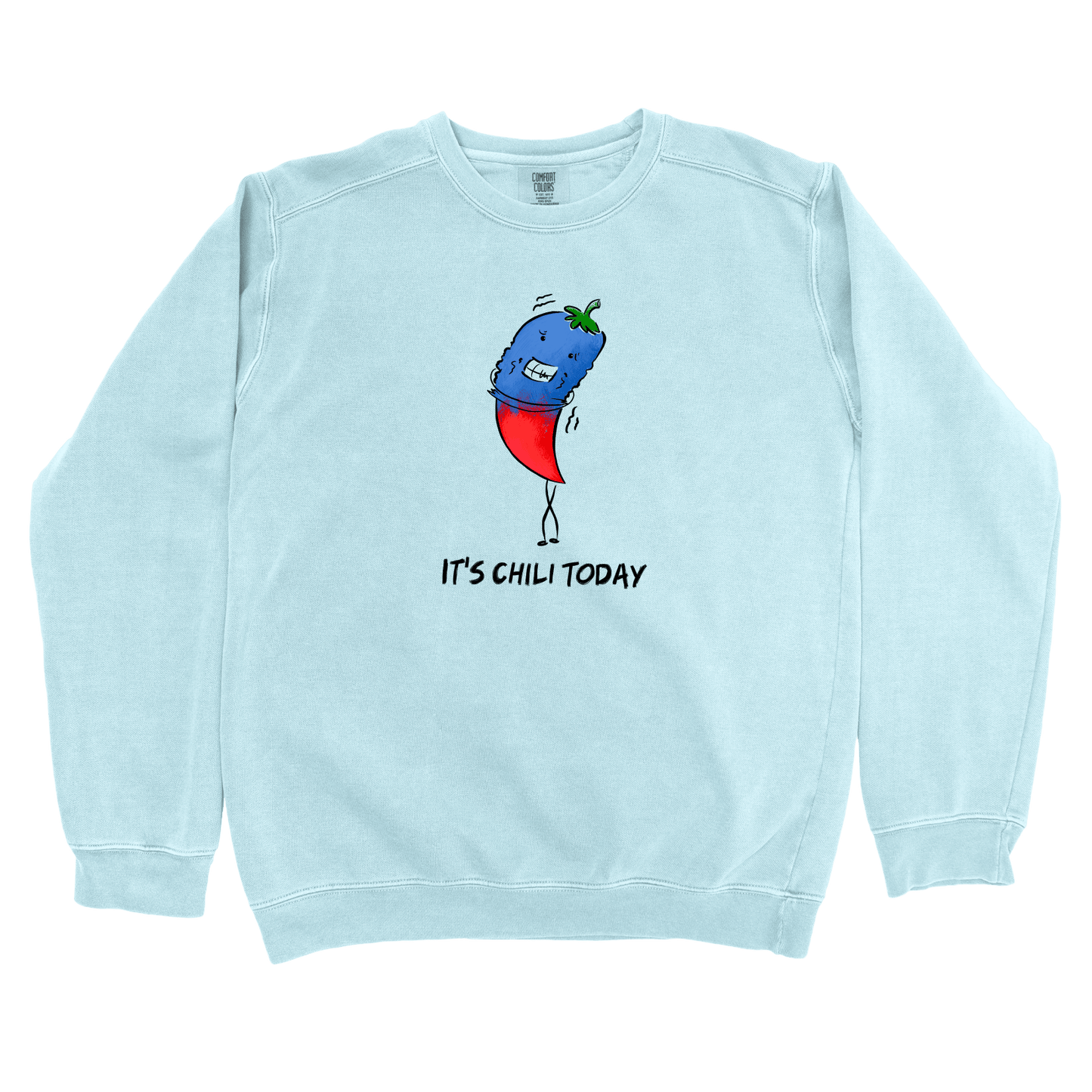 Sweatshirt Chambray / S It’s Chili Today: Micro Barbi Sweatshirt