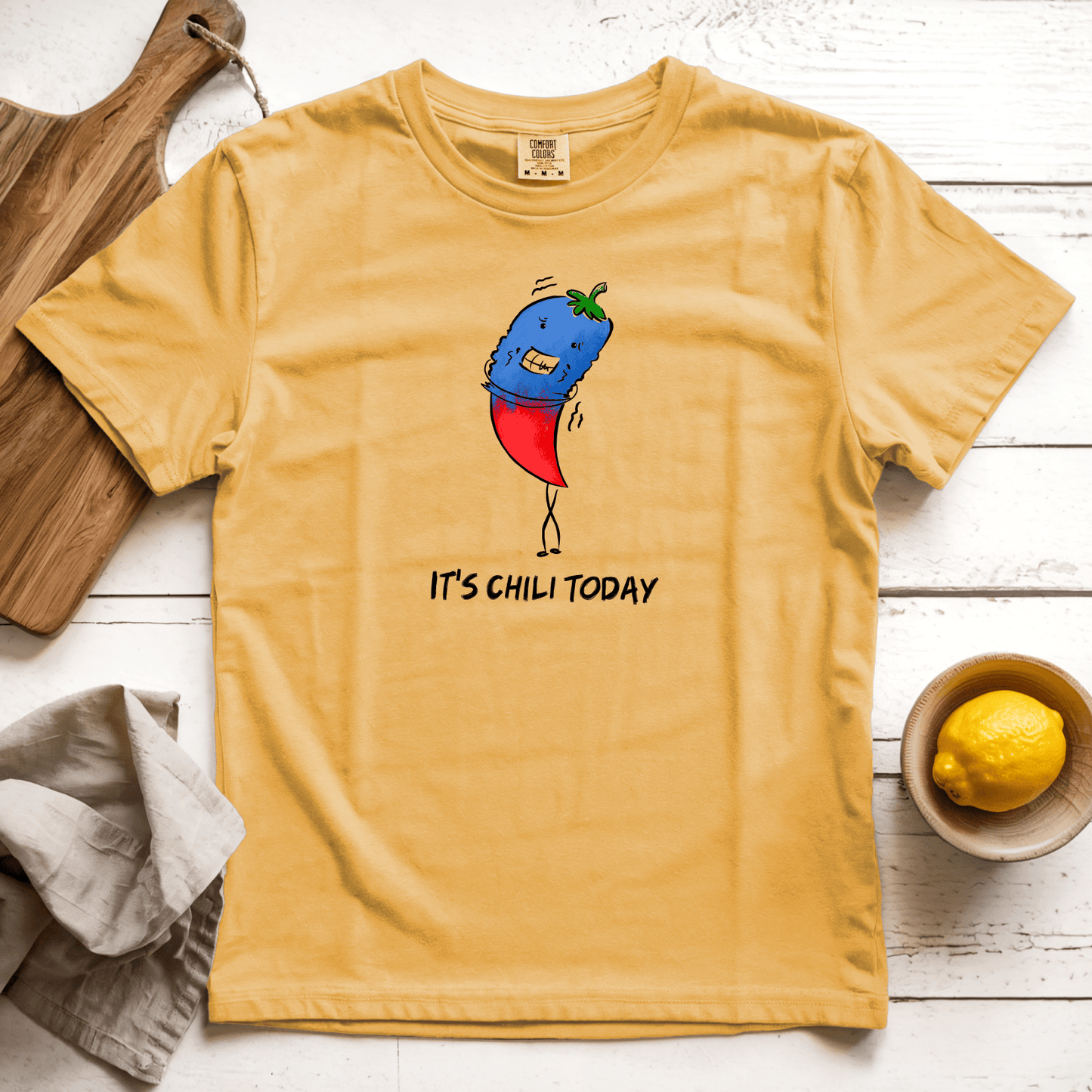 T-Shirt Mustard / S It’s Chili Today: Micro Barbi