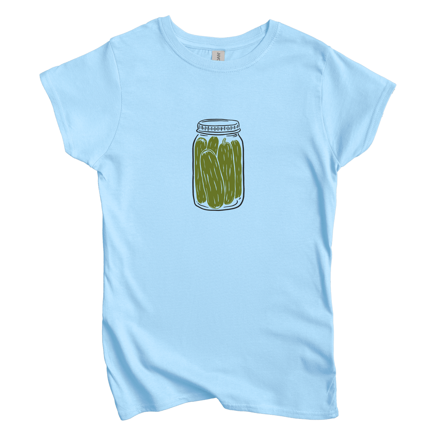 T-Shirt S / Light Blue Jar of Pickles Women's Tee