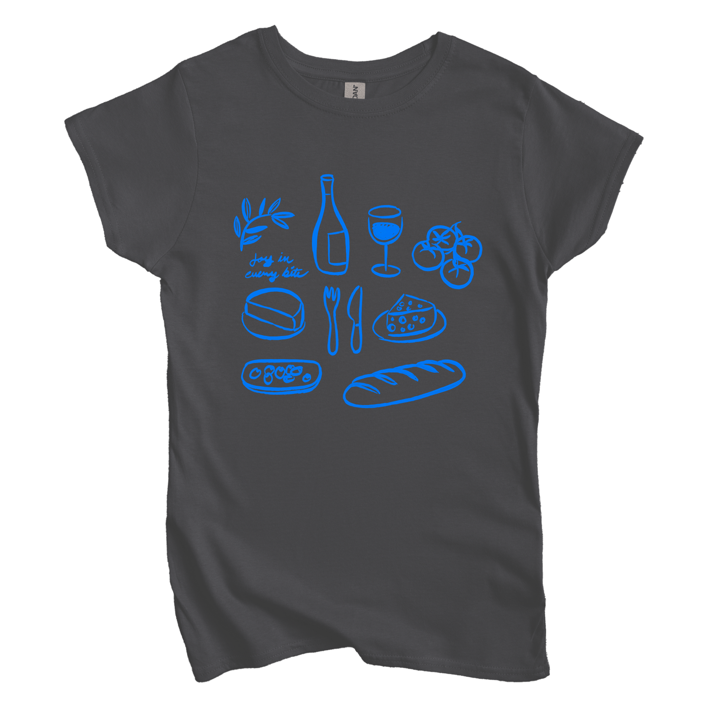 T-Shirt M / Charcoal Joy in Every Bite Women's Tee