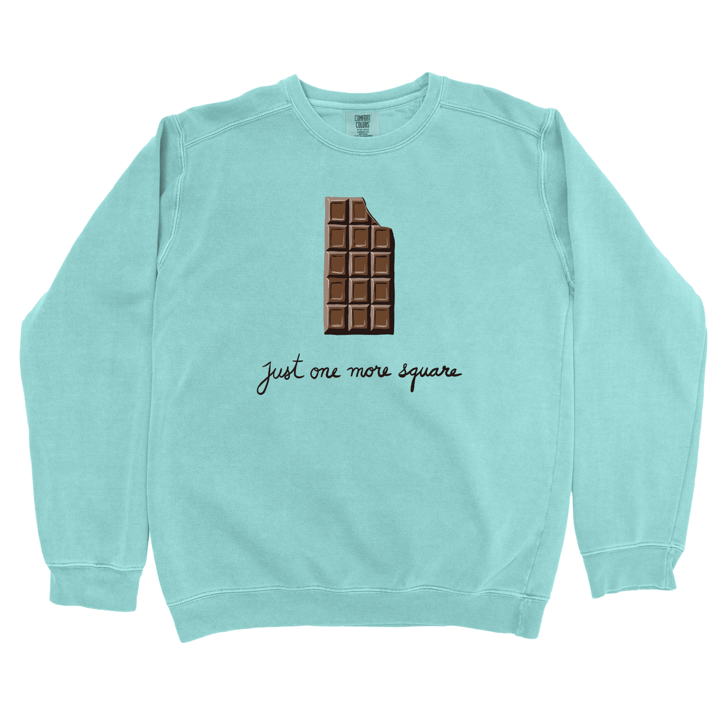 Sweatshirt Chalky Mint / S Just One More Square Sweatshirt
