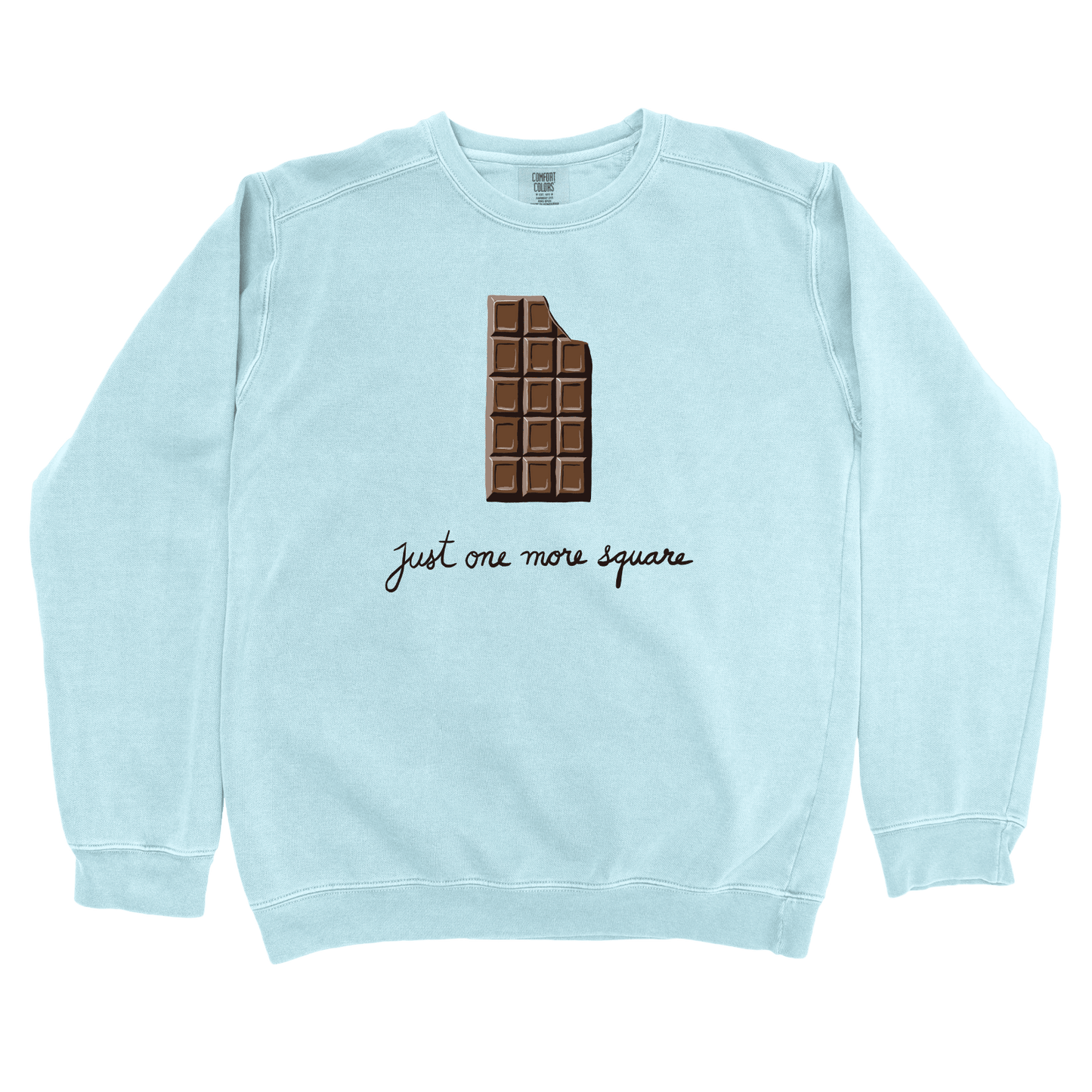 Sweatshirt Chambray / S Just One More Square Sweatshirt