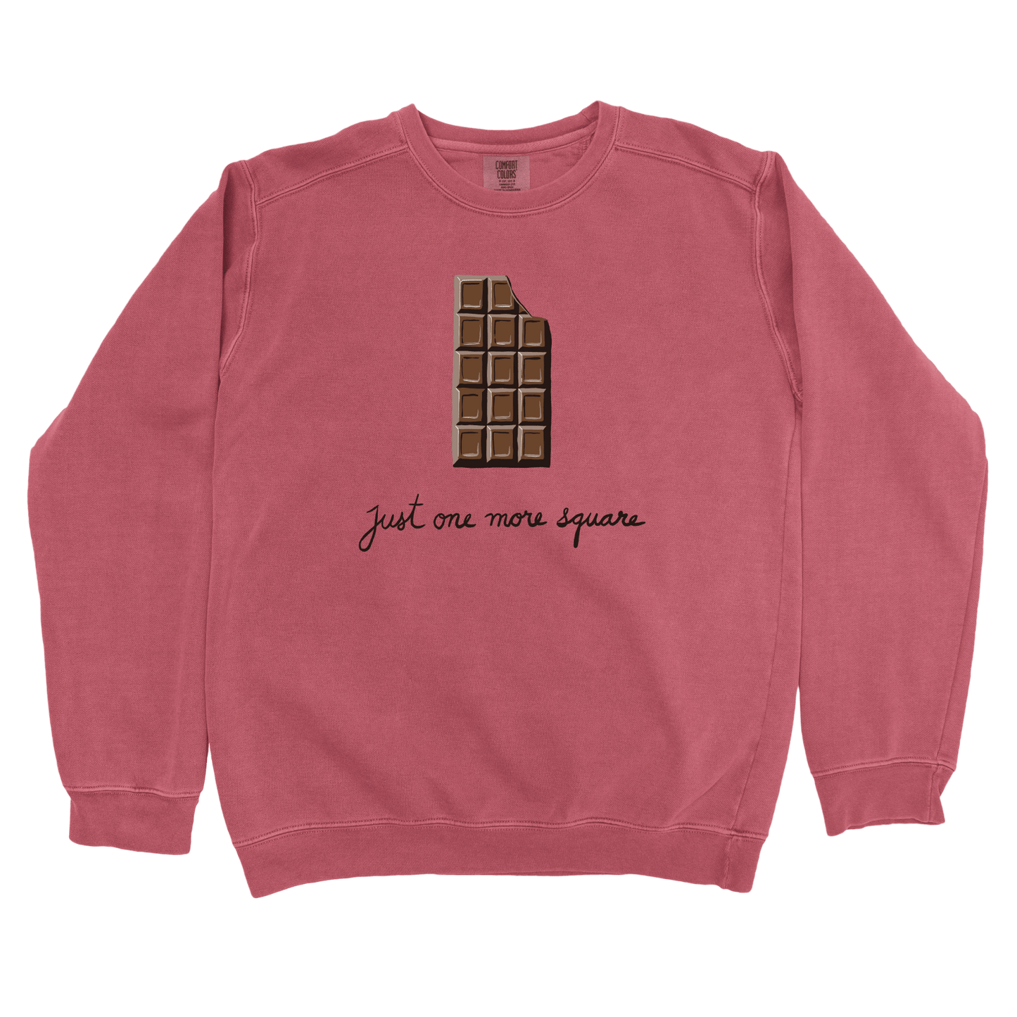 Sweatshirt Crimson / S Just One More Square Sweatshirt