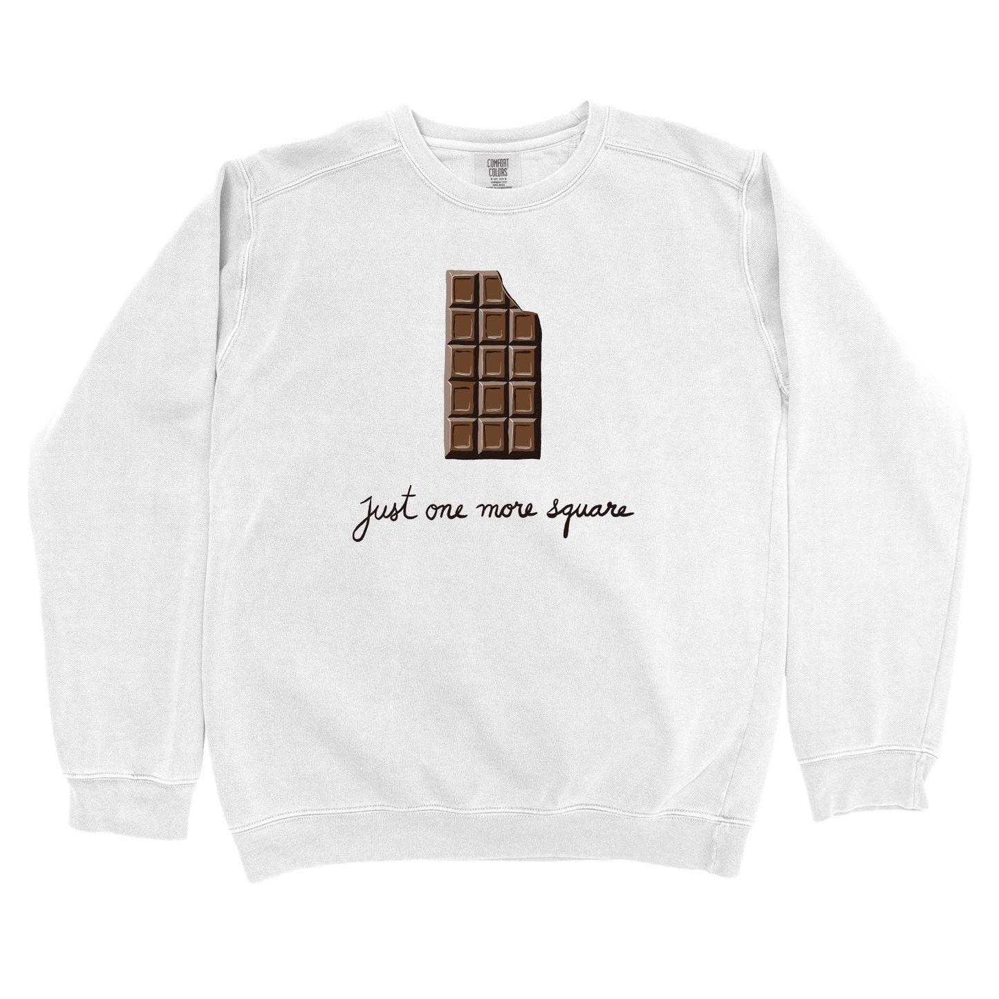 Sweatshirt White / S Just One More Square Sweatshirt