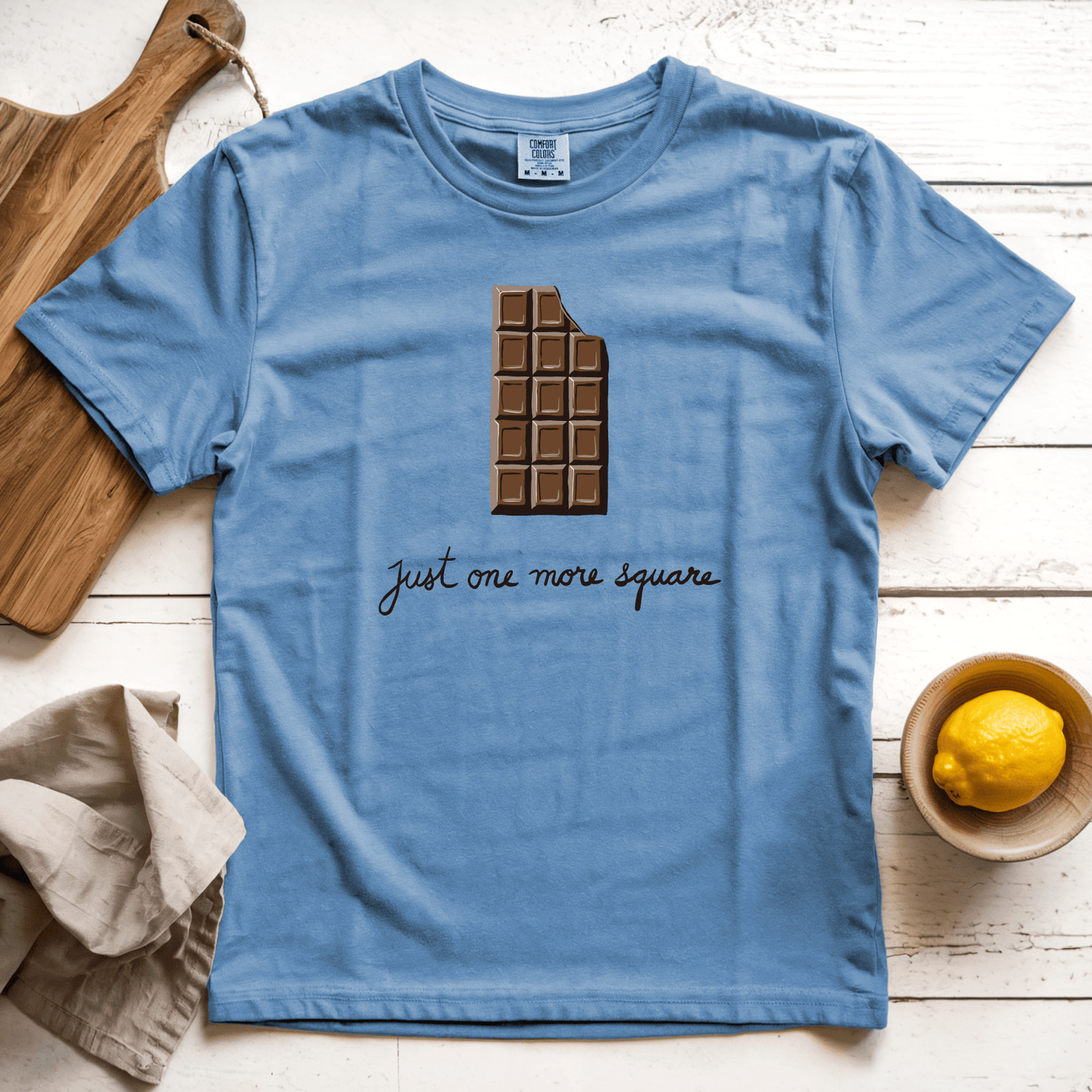 T-Shirt Blue Jean / S Just One More Square