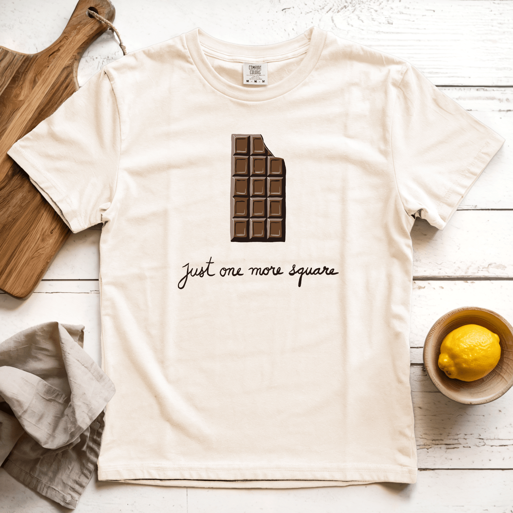 T-Shirt Ivory / S Just One More Square