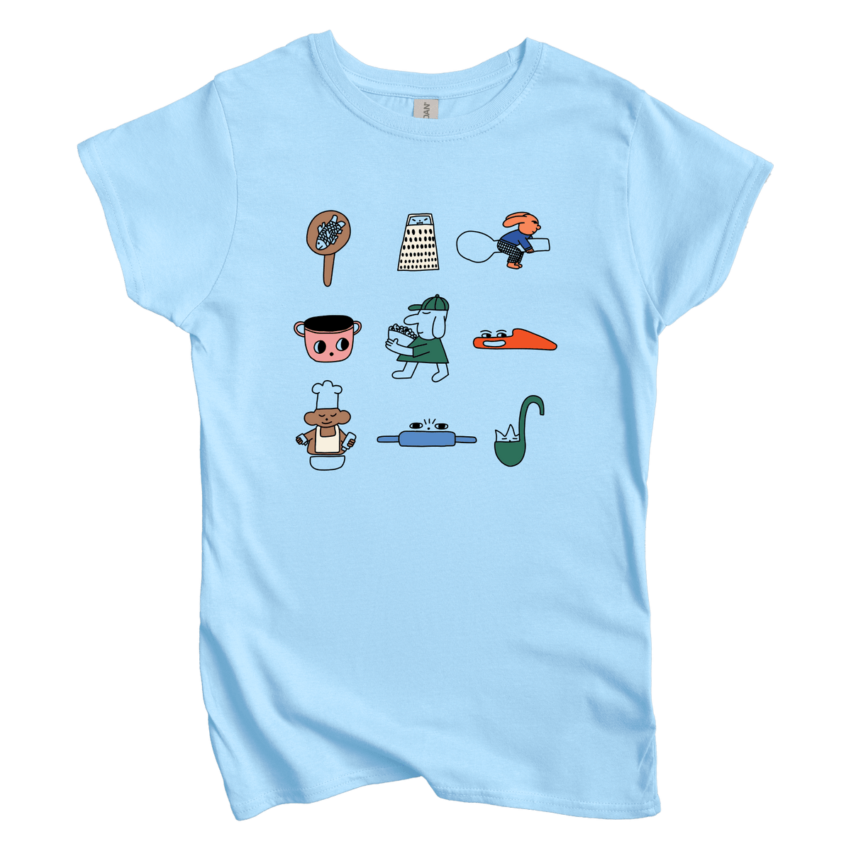 T-Shirts S / Light Blue Kitchen Crew: Sae Karepe Women's Tee