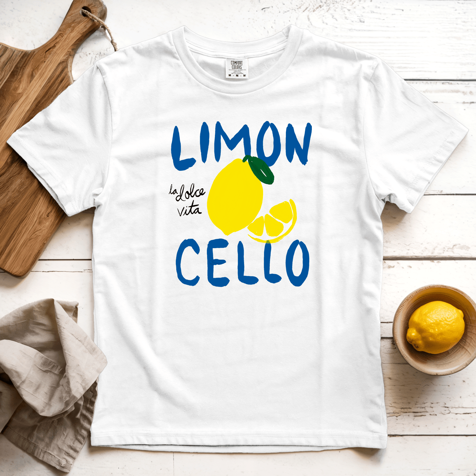 T-Shirt White / S Lemon Cello