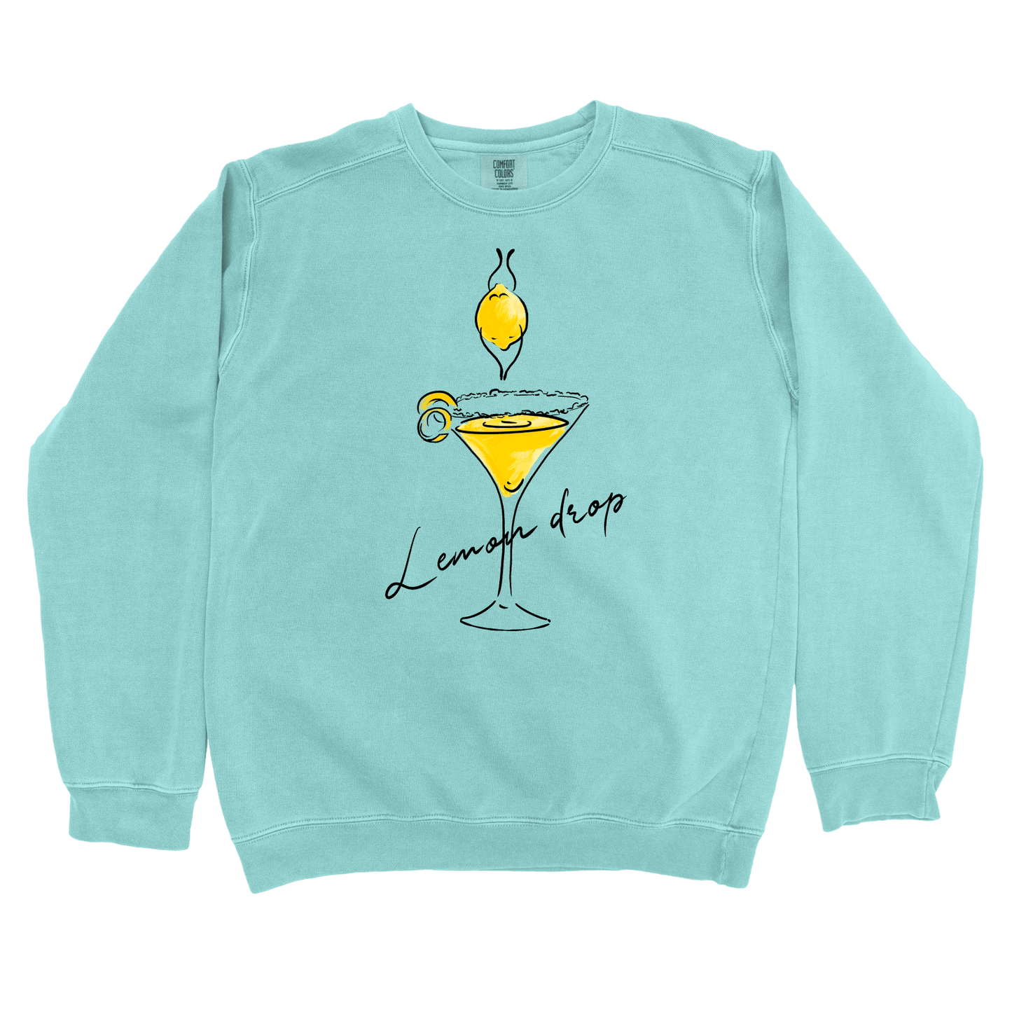 Sweatshirt Chalky Mint / S Lemon Drop: Micro Barbi Sweatshirt