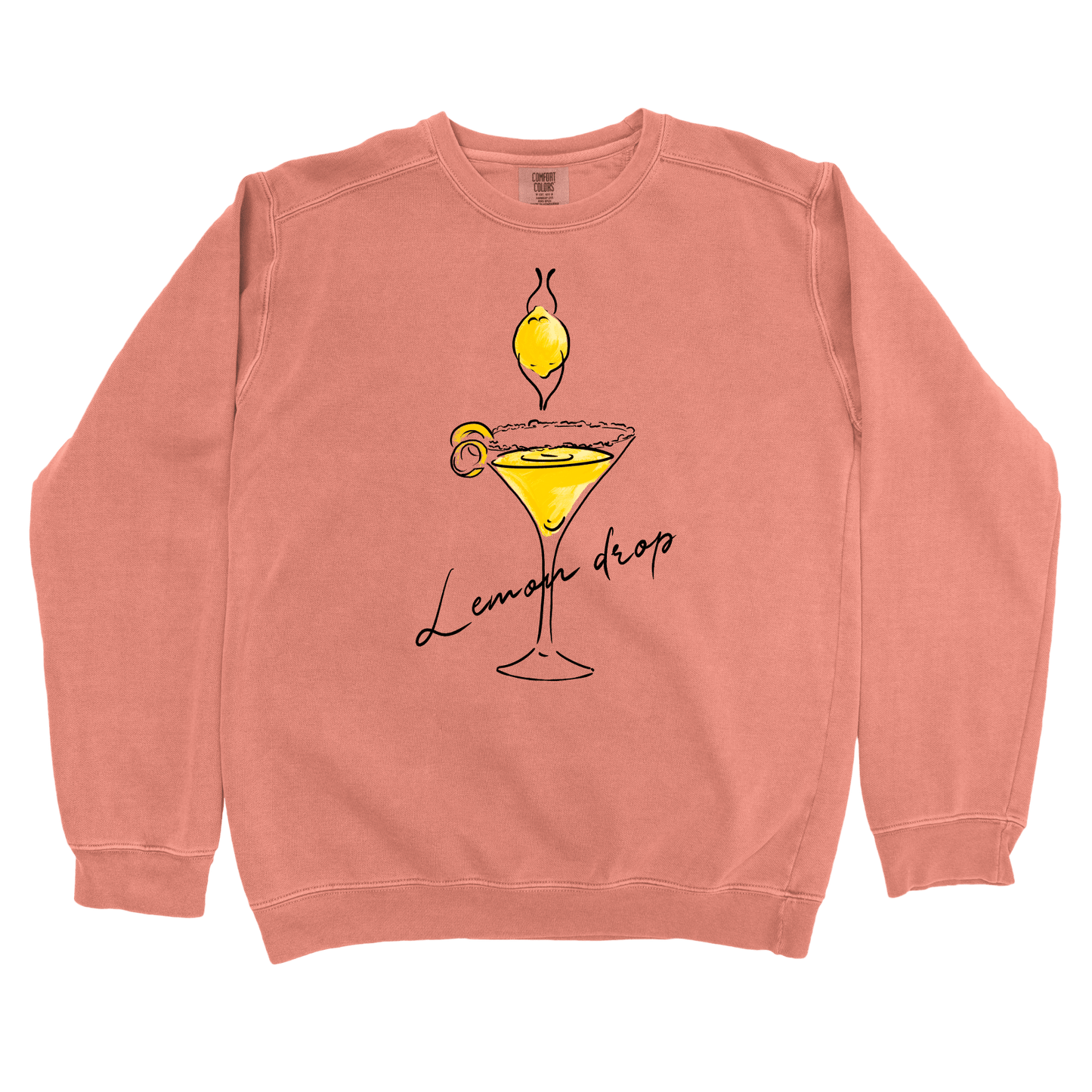 Sweatshirt Terracotta / S Lemon Drop: Micro Barbi Sweatshirt
